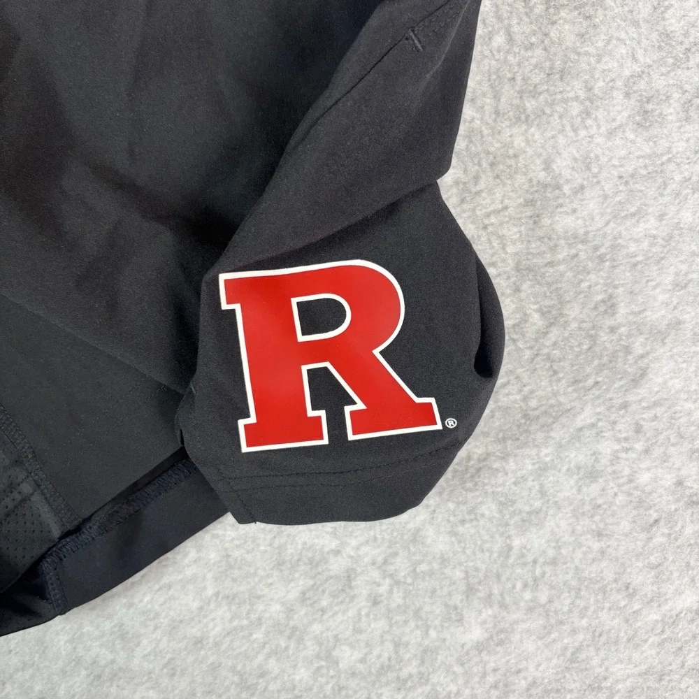Adidas Rutgers Scarlet Knights Mens Black Athletic Training Shorts Size‎ 2XL New
